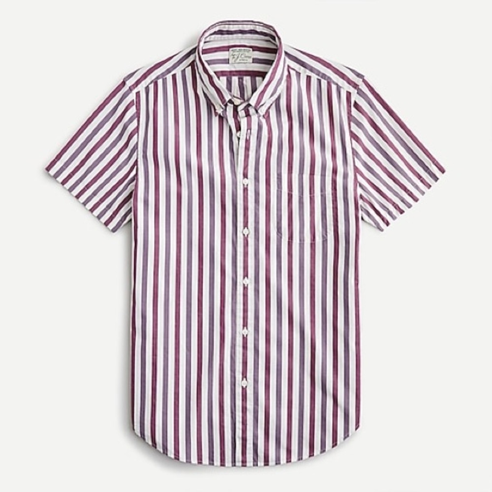 J Crew Short-sleeve stretch Secret Wash cotton